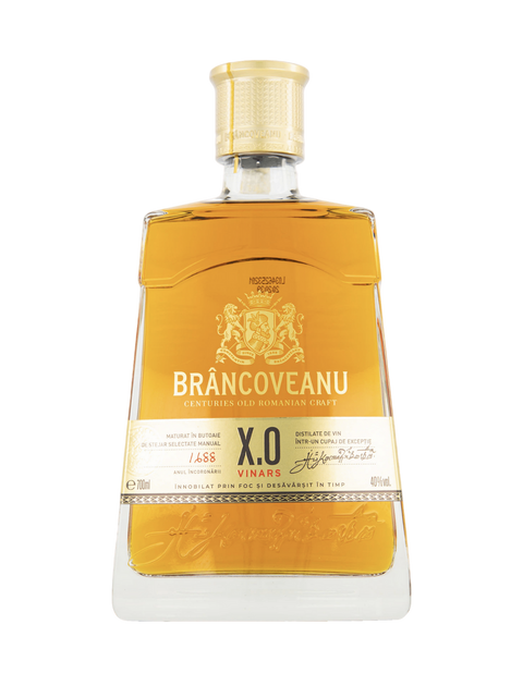 Brancoveanu XO Brandy (Vinars) with two branded glasses 700ml