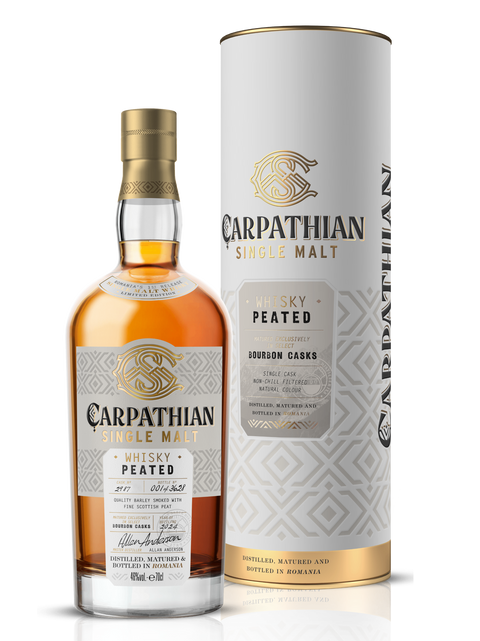Carpathian Bourbon Cask Peated Single Malt Whisky 700ml 46% ABV