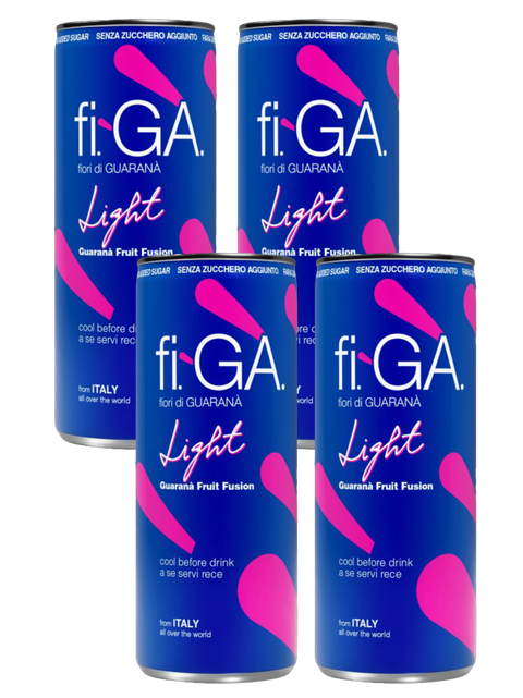 Figa (fi-GÀ / fi-ga) Fiori di Guarana Light Soft Drink 4x250ml