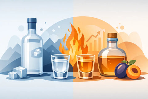 Is palinca stronger than vodka?