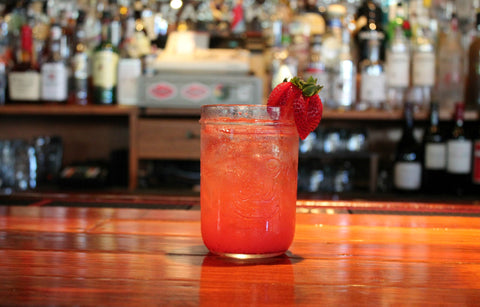 Strawberry field cocktail