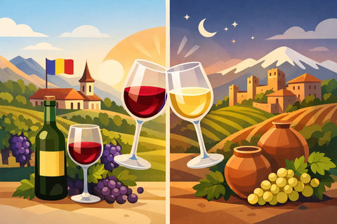 Romanian wine vs Georgian wine
