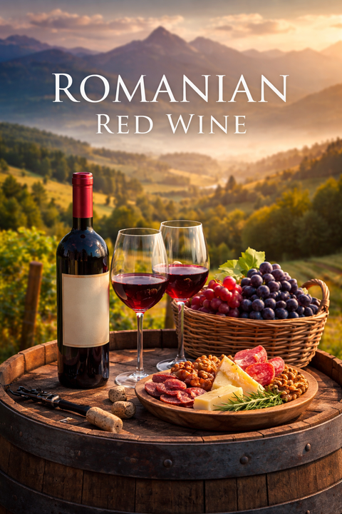 Romanian red wine