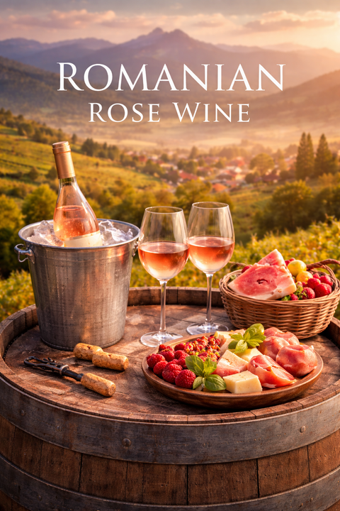 Romanian rose wine