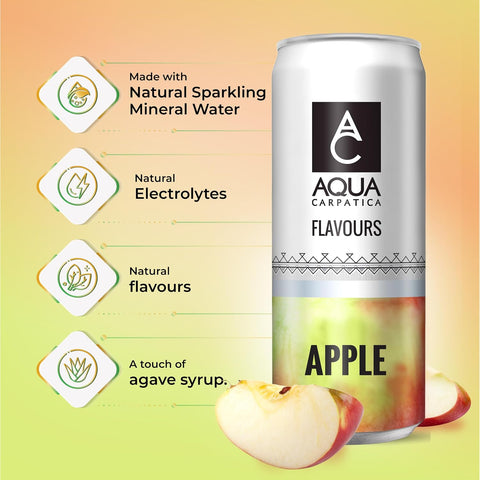 Aqua Carpatica Apple Flavoured Sparkling Water 6x330ml
