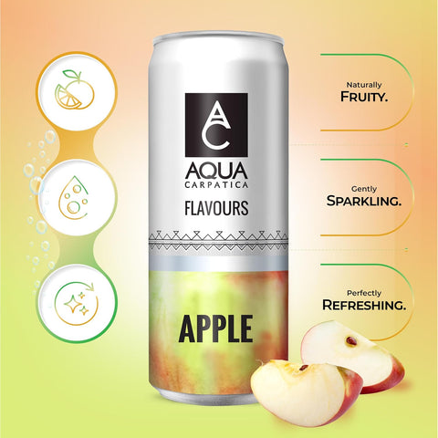 Aqua Carpatica Apple Flavoured Sparkling Water 6x330ml