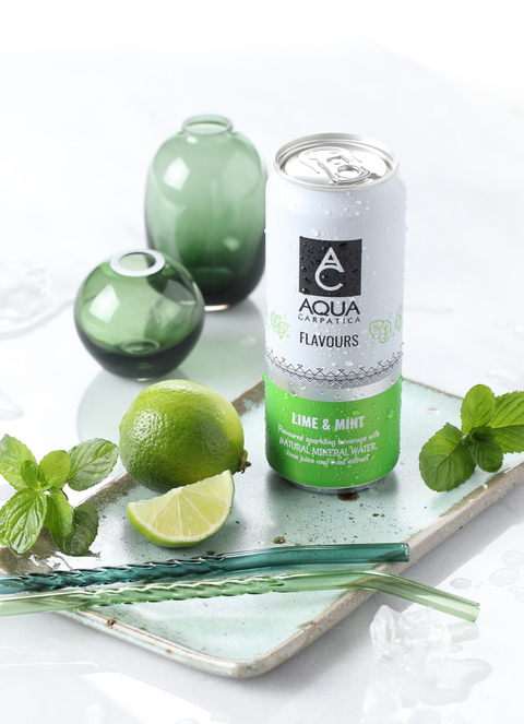 Aqua Carpatica Lime and Mint Flavoured Sparkling Water 6x330ml