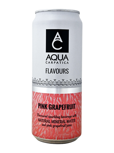 Aqua Carpatica Pink Grapefruit Flavoured Sparkling Water 6x330ml