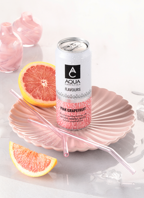 Aqua Carpatica Pink Grapefruit Flavoured Sparkling Water 6x330ml