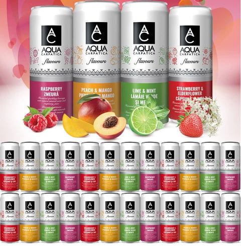 Aqua Carpatica Strawberry & Elderflower Flavoured Water 6x330ml