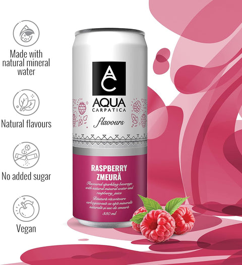 Aqua Carpatica Raspberry Flavoured Water 6x330ml