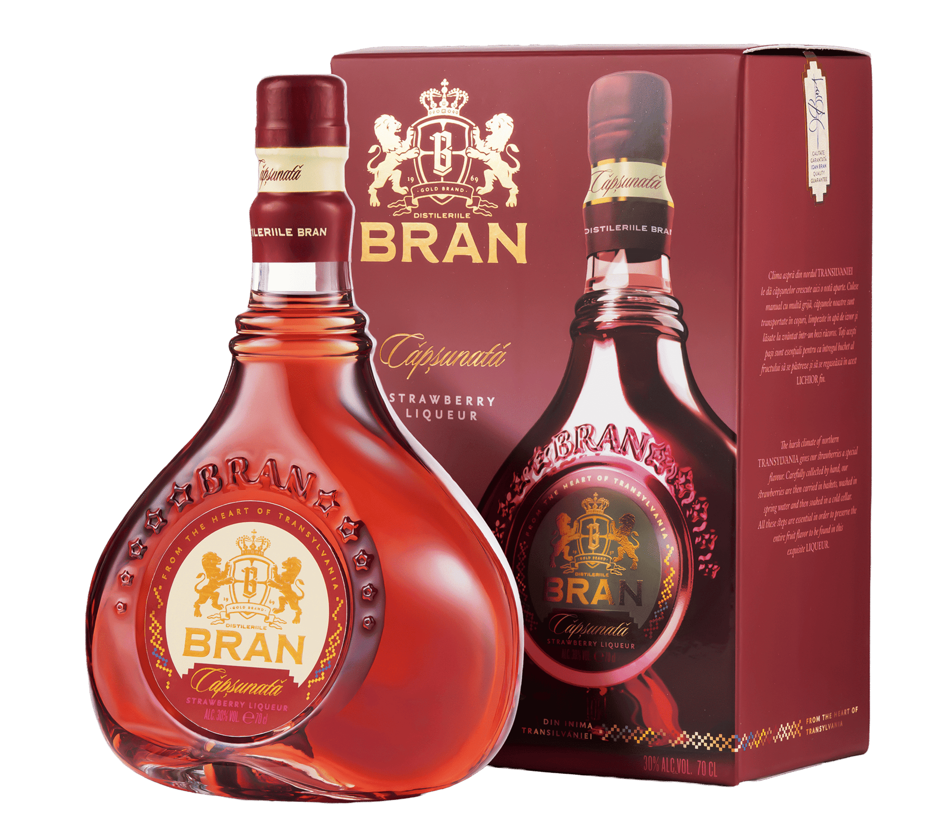 オーガニックリキュール　ルーマニア　BRAN Strawberry 飲料・酒 オーガニックリキュール ルーマニア BRAN Strawberry