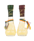 Bran (gift set / taste pack) plum brandy and plum schnapps in two traditional glasses (Set miniaturi palinca prune si rachiu prune in toi) 2x45ml