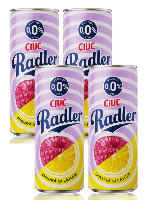 Ciuc Radler Raspberry and Lemon Lager Alcohol Free 4x500ml