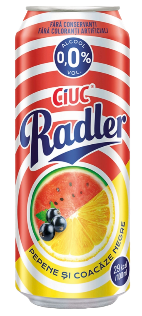 Ciuc Radler Watermelon & Blackcurrant Lager Alcohol Free 4x500ml