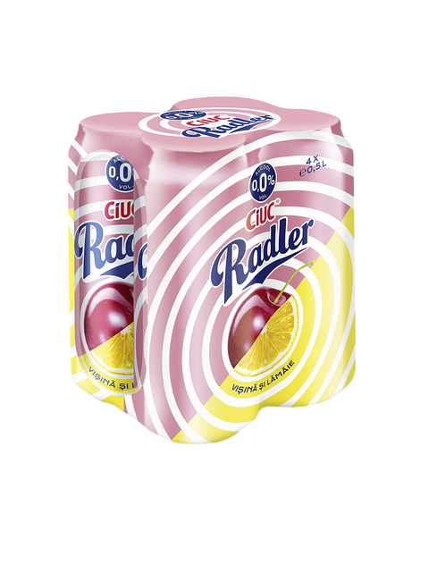 Ciuc Radler Sour Cherry and Lemon Lager Alcohol Free 4x500ml