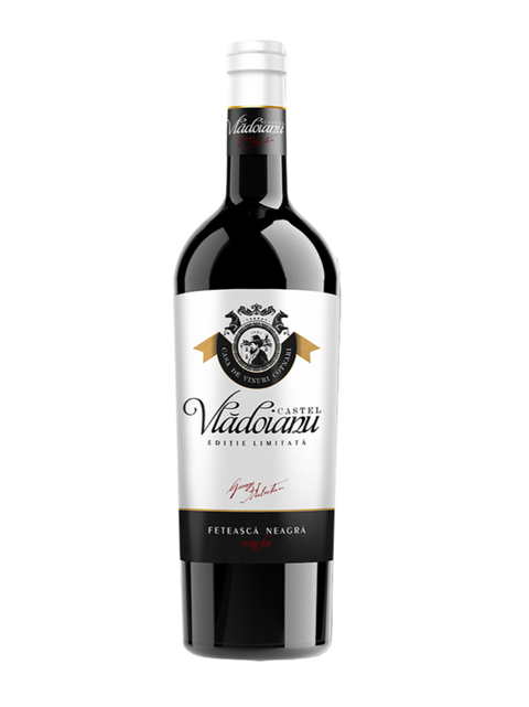 Cotnari Castel Vladoianu Feteasca Neagra Red Wine with glass 750ml (Limited edition)