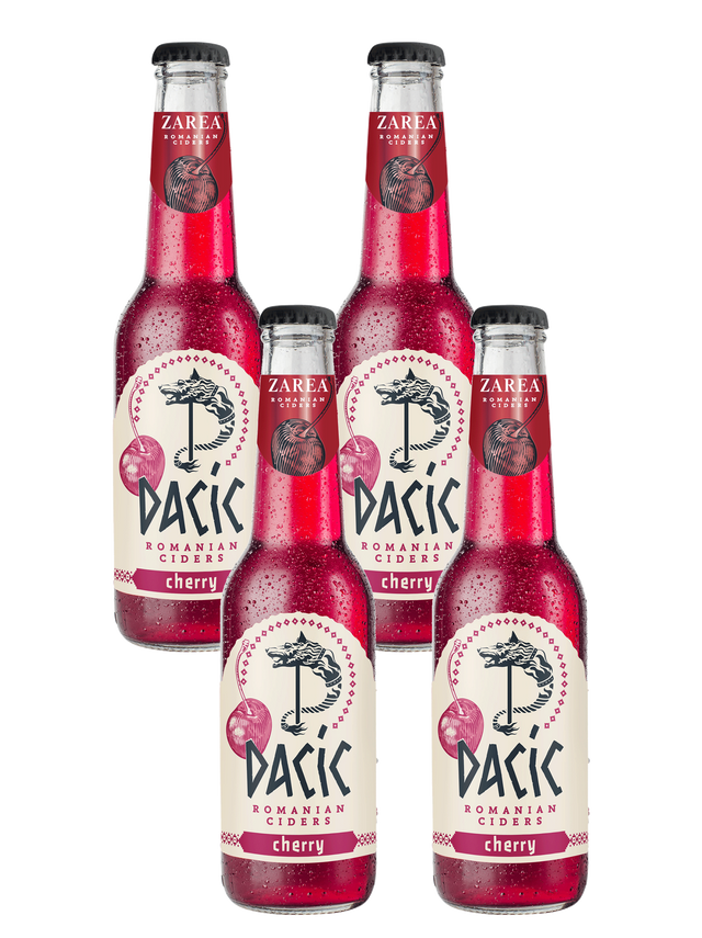 Dacic Lettering Dacic Cherry Romanian Cider 275ml 4x275ml – Romanian Drinks