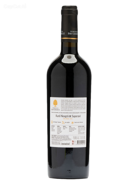 Domeniile Davidescu Rara Neagra & Saperavi Moldovan Red Wine