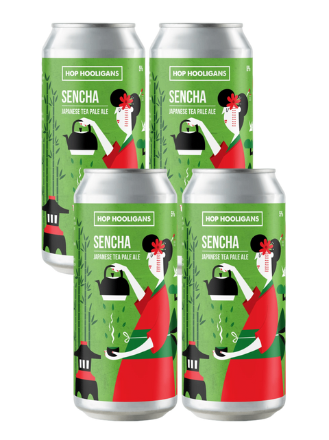 Hop Hooligans Sencha Tea Pale Ale 11P 4x500ml