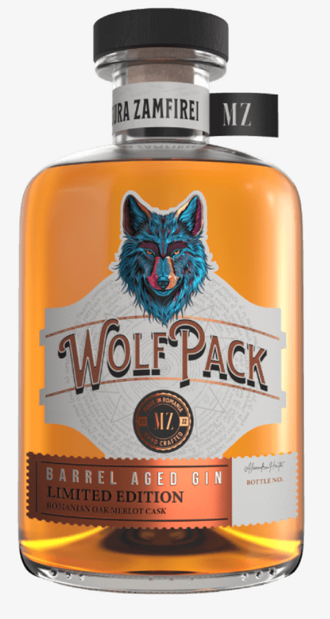 Magura Zamfirei WolfPack Barrel Aged Gin Merlot Cask Limited Edition Premium Gin 500ml