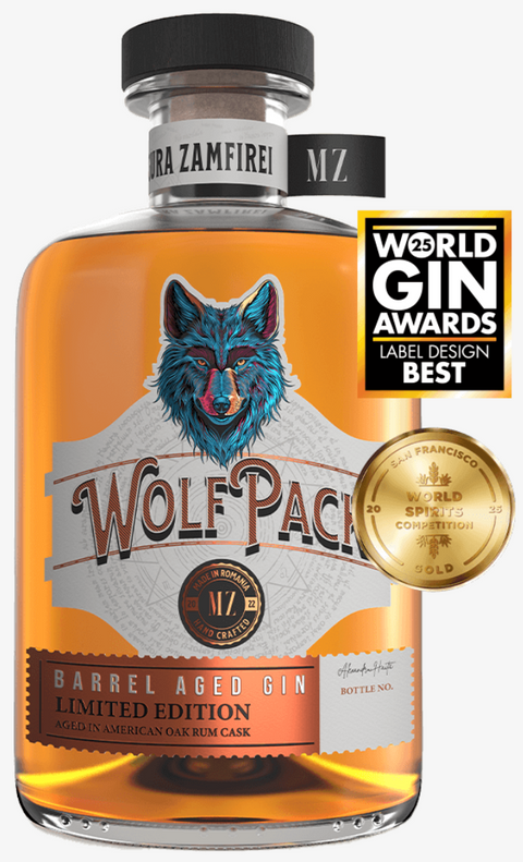 Magura Zamfirei WolfPack Barrel Aged Gin Rum Cask Limited Edition Premium Gin 500ml