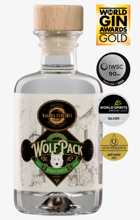 Magura Zamfirei WolfPack Dry Gin No 4 Premium Gin Miniature 100ml