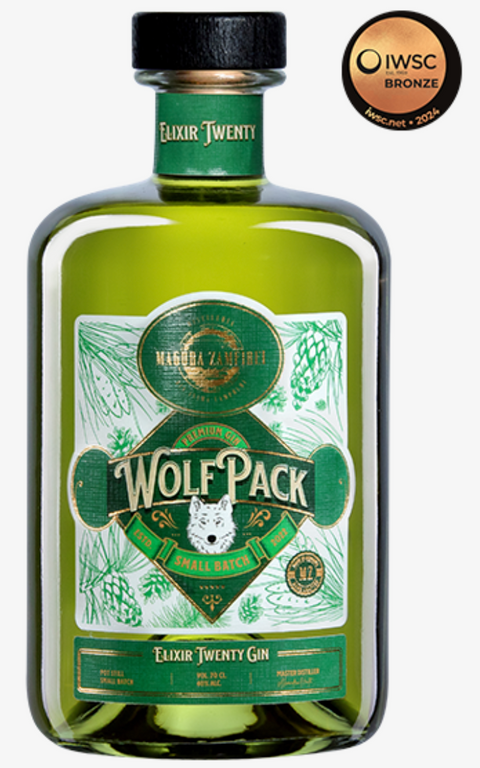 Magura Zamfirei WolfPack Elixir Twenty Gin Gift Pack Premium Gin 700ml