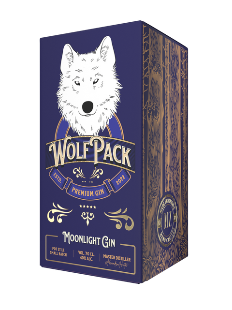 Magura Zamfirei WolfPack Moonlight Gin Gift Pack Premium Gin 700ml