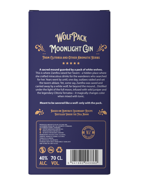 Magura Zamfirei WolfPack Moonlight Gin Gift Pack Premium Gin 700ml