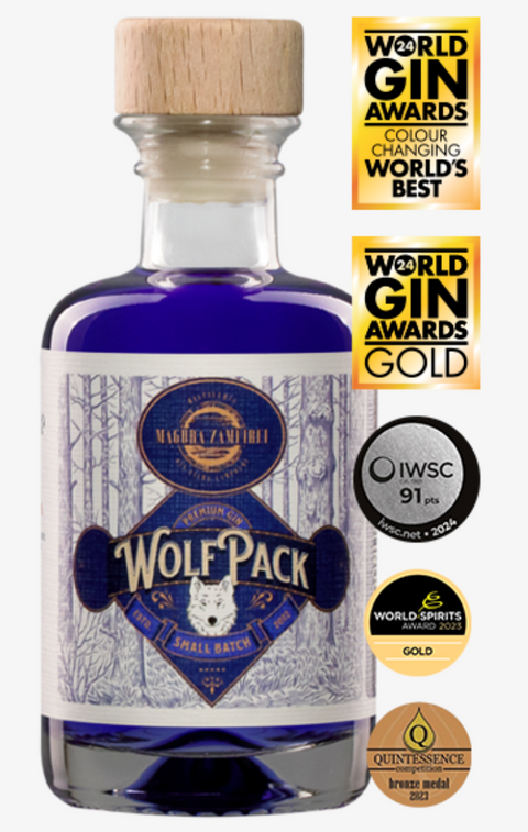 Magura Zamfirei WolfPack Moonlight Gin Premium Gin Miniature 100ml