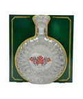 Glass flask with traditional motif gift set