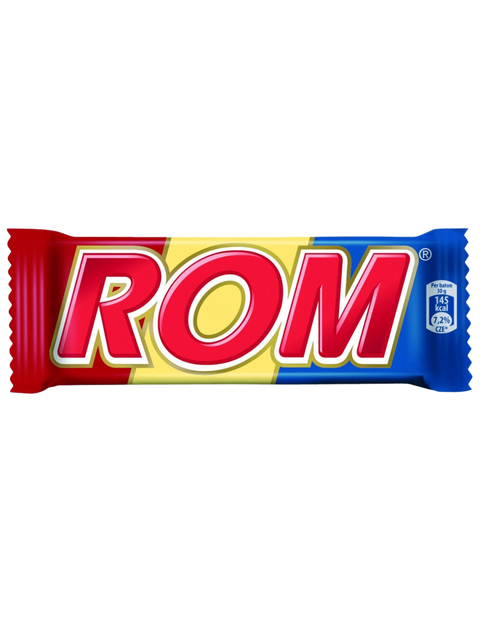 ROM Chocolate bar with rum cream 30g