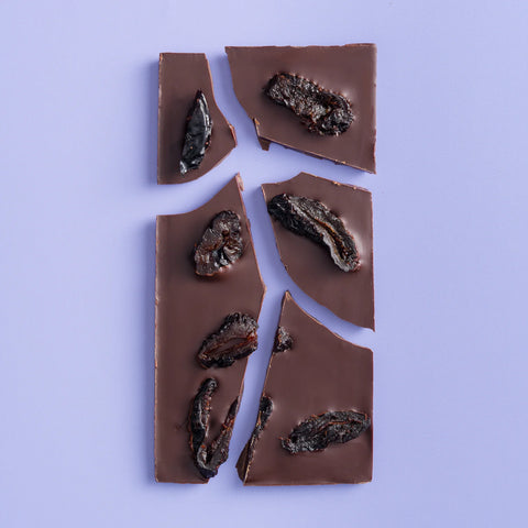 Razvan Idicel Dark Chocolate with plums and palinca 70% cocoa 80g