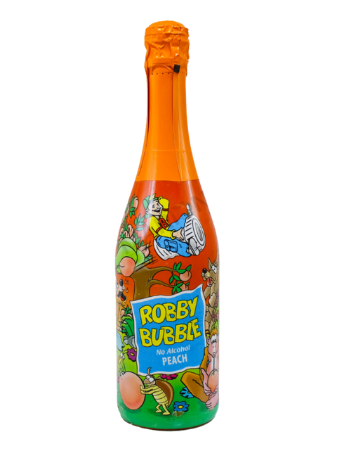 Robby Bubble Peach Alcohol Free Kids Champagne 750ml