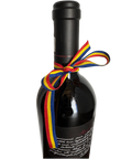 Romanian flag ribbon per bottle