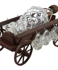 Carriage with bottle and 6 glasses gift set