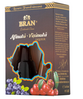 Bran (gift set / taste pack) sour cherry and blueberry liqueur in two traditional glasses (Set miniaturi visinata si afinata in toi) 2x45ml