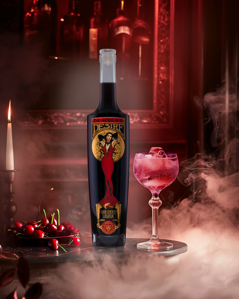 Dracula's Desire Sour Cherry Liqueur (Visinata) by Legendary Dracula 500ml