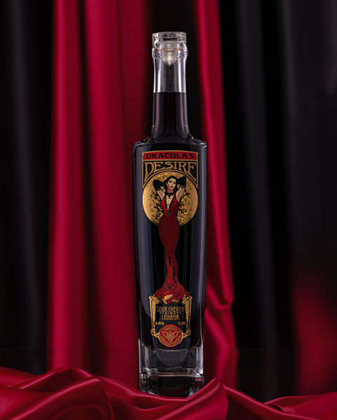 Dracula's Desire Sour Cherry Liqueur (Visinata) by Legendary Dracula 500ml