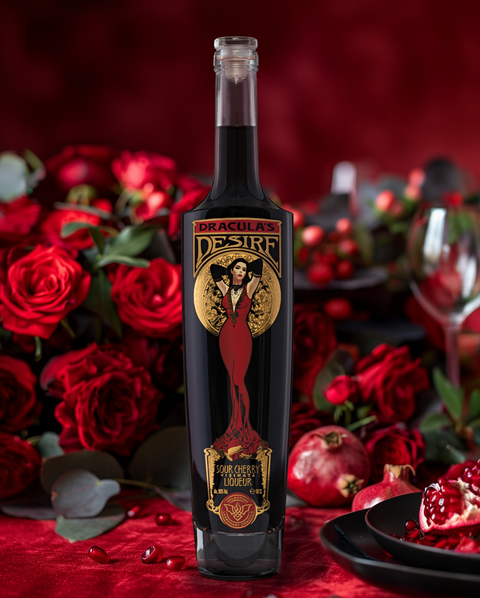 Dracula's Desire Sour Cherry Liqueur (Visinata) by Legendary Dracula 500ml