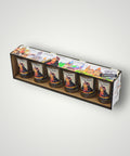 Artisanal and traditional shot glasses in wooden box - Set of 6