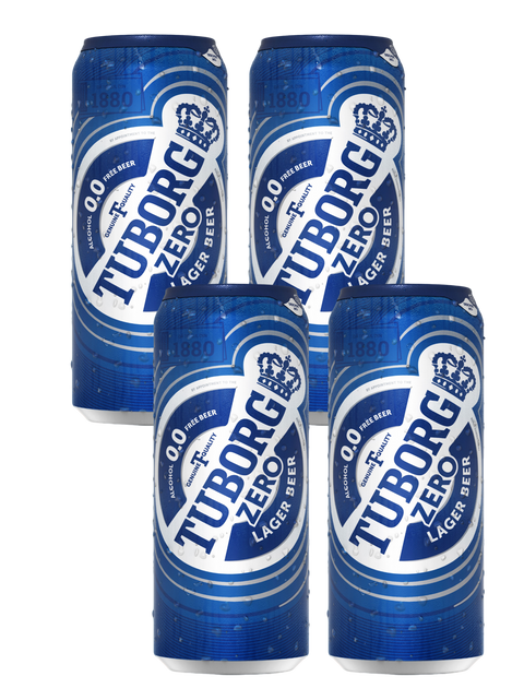 Tuborg Alcohol Free Lager 4x500ml