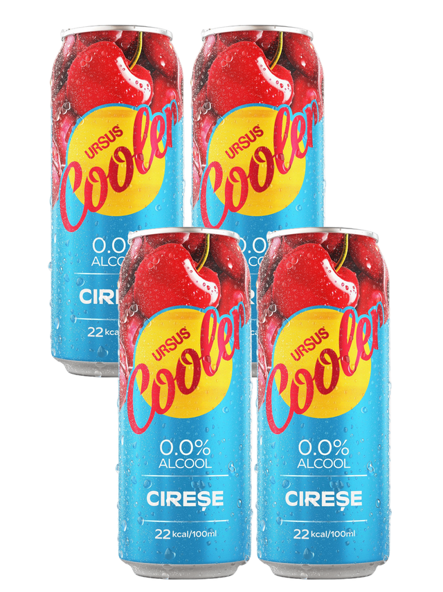 Ursus Cooler Cherry Lager Romanian Beer Alcohol Free – Romanian Drinks