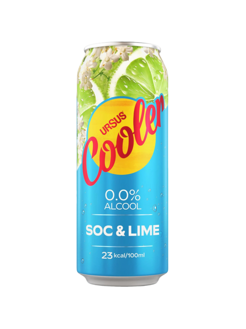 Ursus Cooler Elderflower & Lime Lager Alcohol Free 4x500ml