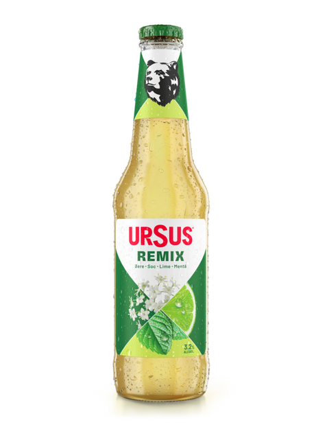 Ursus Remix (Elderflower, Lime and Mint) Low Alcohol Beer 3.2% ABV 2x330ml
