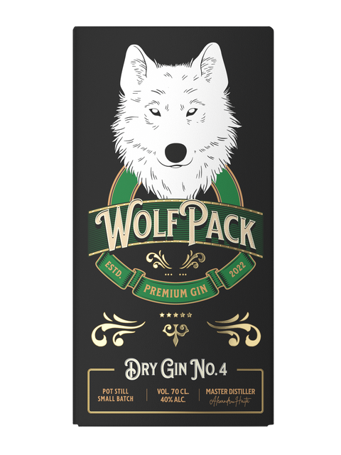 Magura Zamfirei WolfPack Dry Gin No 4 Gift Pack Premium Gin 700ml