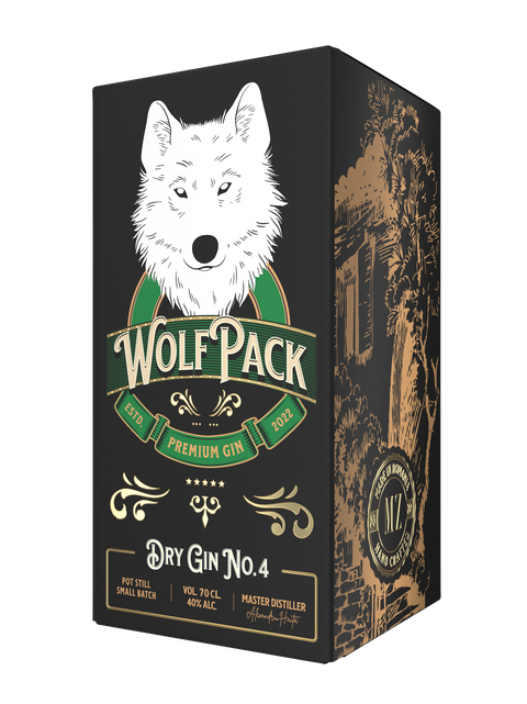 Magura Zamfirei WolfPack Dry Gin No 4 Gift Pack Premium Gin 700ml