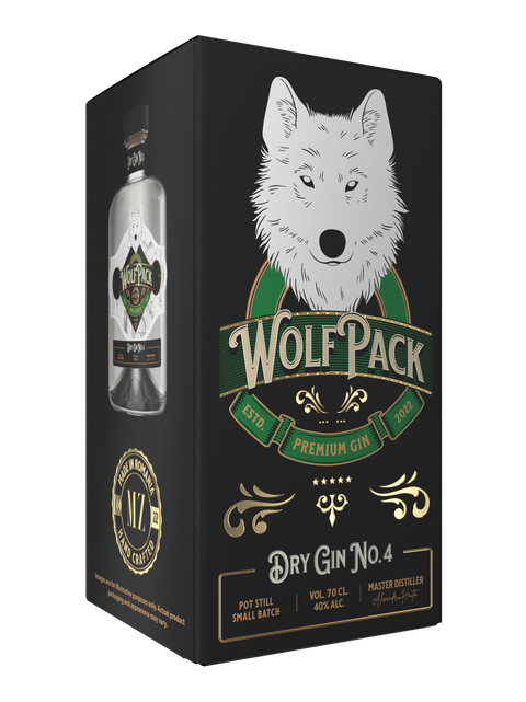 Magura Zamfirei WolfPack Dry Gin No 4 Gift Pack Premium Gin 700ml