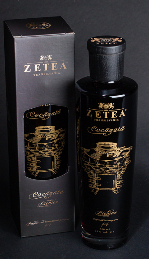 Zetea Blackcurrant Liqueur (Cocazata / Lichior coacaze) 750ml